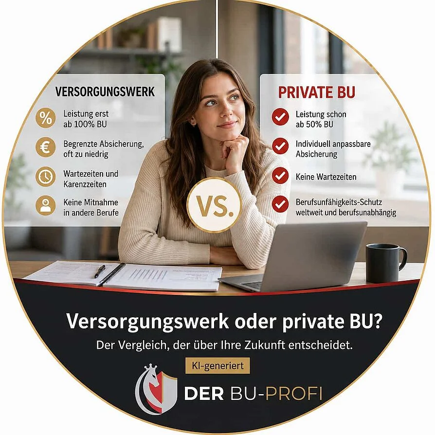 Berufsständisches Versorgungswerk vs private BU-Versicherung