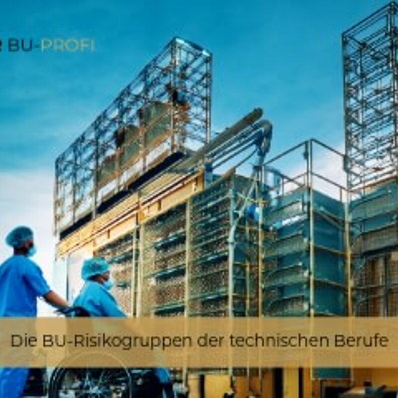Die Risikogruppen der technischen Berufe in der BU