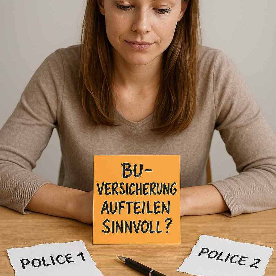 BU-Versicherung aufteilen sinnvoll oder nicht