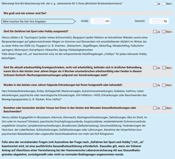 bu-profi-Vereinfachte-Gesundheitsfragen-Hannoversche-Akademiker-BU-Versicherung